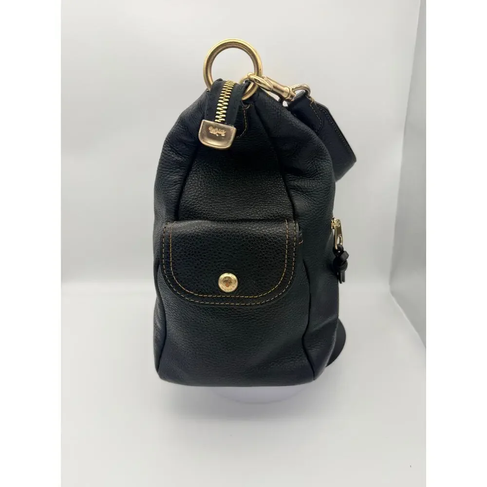 Coach Pennie Convertible Shoulder Bag in Black Refined Pebbled Leather - Picture 3 of 8